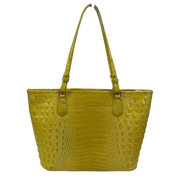 Brahmin Medium Asher Tote Bag Shoulder Bag Buttercup Melbourne Yellow - Picture 3 of 14